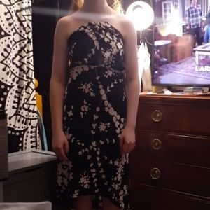 Womens black and white summer dress sz L